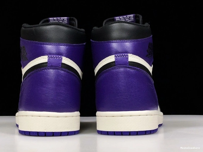 MaikeSneakers Air 1 Purple Jordan Court 555088-501 0807